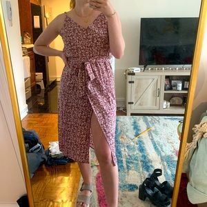 Floral midi sun dress